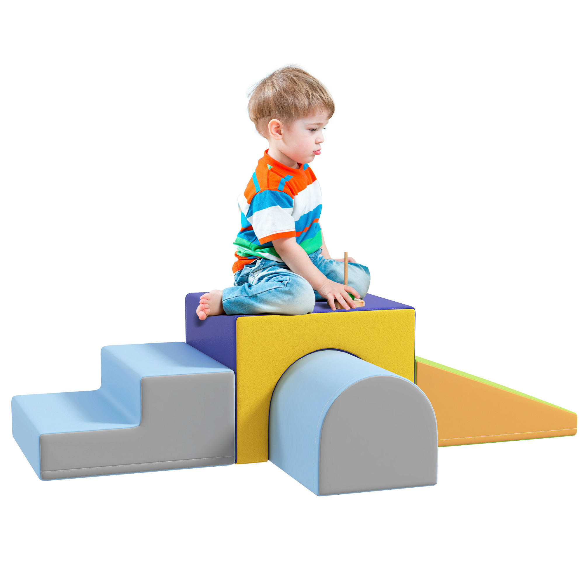 HOMCOM Bausteinset B/H/L: ca. 50x39x150 cm Bausteinset - multicolor (150,00/50,00/39,00cm) - HOMCOM