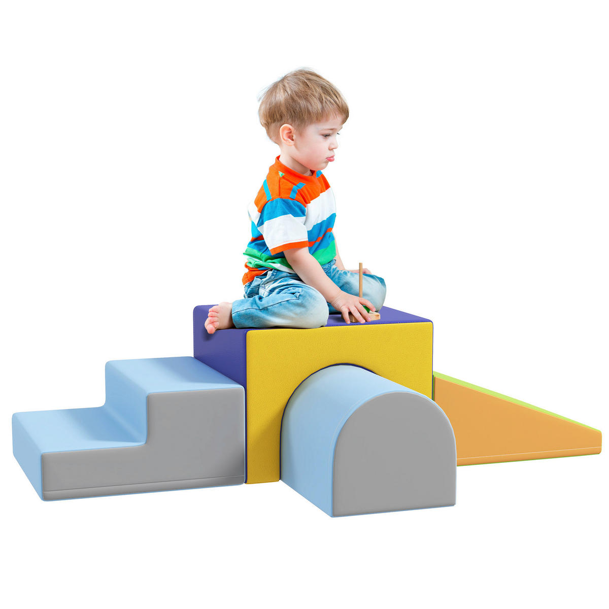HOMCOM Bausteinset B/H/L: ca. 50x39x150 cm Bausteinset - multicolor (150,00/50,00/39,00cm) - HOMCOM