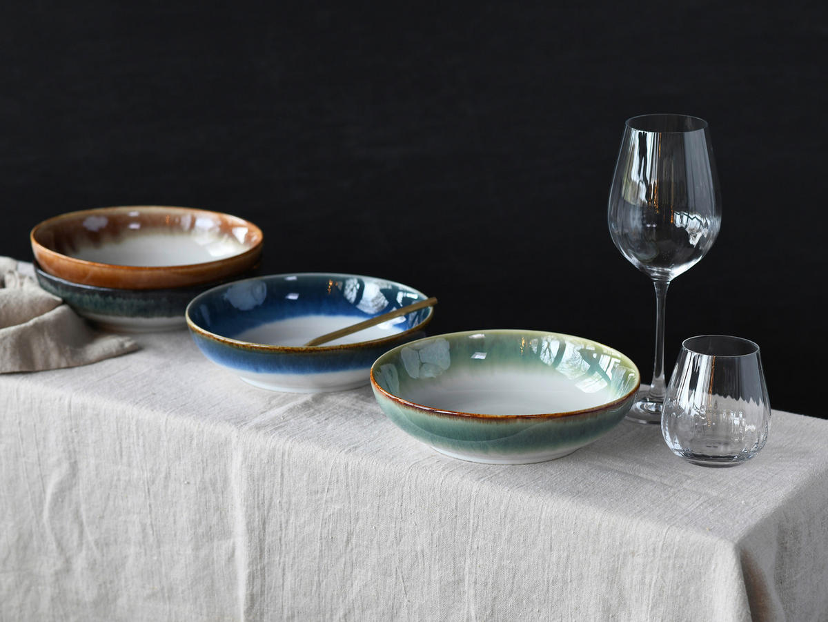 CreaTable Müslischalenset Cascade Bowls Mix Poke bunt Steinzeug Cascade Bowls Mix Poke - bunt - CreaTable