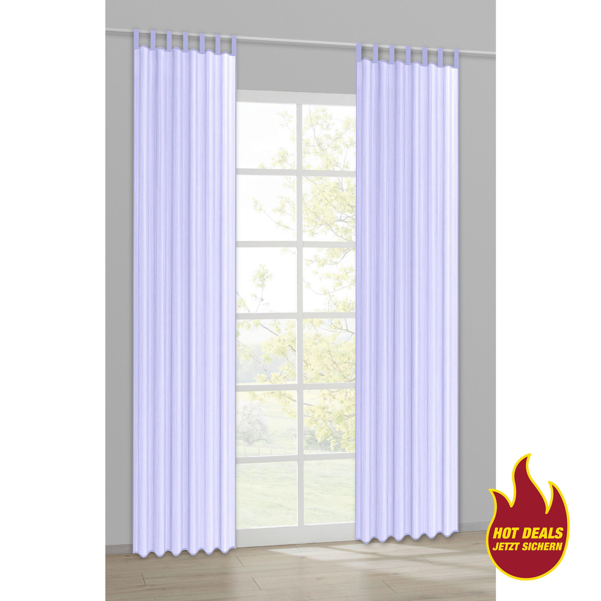 Sensation Schlaufenvorhang Look flieder B/L: ca. 140x235 cm Look - flieder (140,00/235,00cm) - Sensation