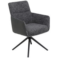 Sessel Udine, 2er-Set anthrazit Webstoff Microfaser B/H/T: ca. 62x90,5x66 cm Udine, 2er-Set - anthrazit (62,00/90,50/66,00cm) - Hela