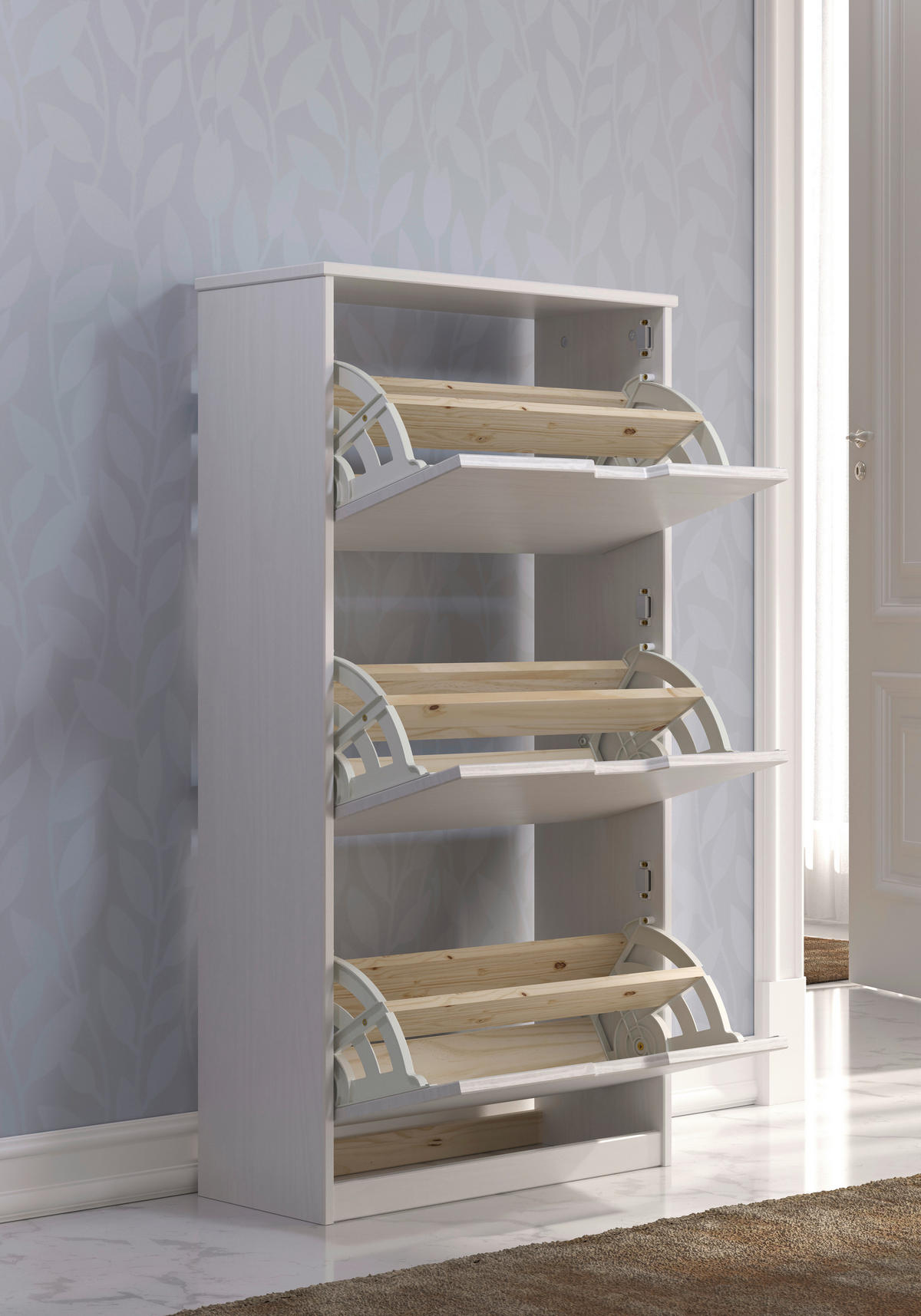 Schuhkipper Mestre B/H/T: ca. 60x114x25 cm Mestre - weiß (60,00/114,00/25,00cm)