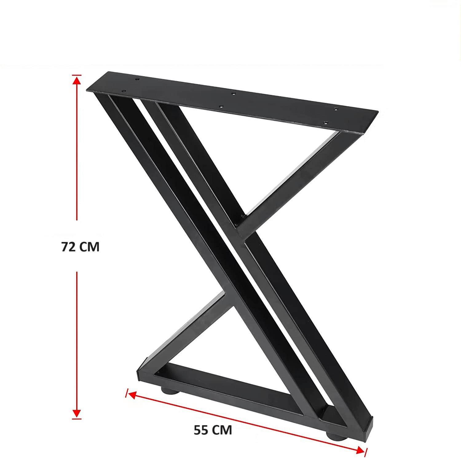 Tischgestell OS MA77 schwarz matt matt B/H: ca. 55x72 cm