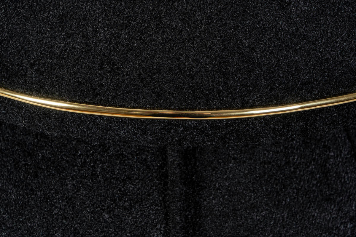 360 Living Hocker Corin 110 schwarz gold H/T: ca. 51,5x51,5 cm Corin 110 - gold/schwarz (51,50cm) - 360 Living