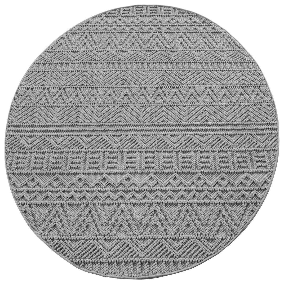 Ayyildiz Kurzflorteppich HELIX silber B/H/L: ca. 120x0,7x120 cm HELIX - silber (120,00/120,00/0,70cm) - Ayyildiz