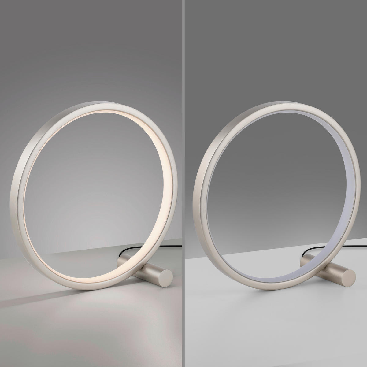 Just Light LED Tischleuchte silber Eisen 1 Brennstellen LED-Tischleuchte_Mini-Ritus - silber - Just Light