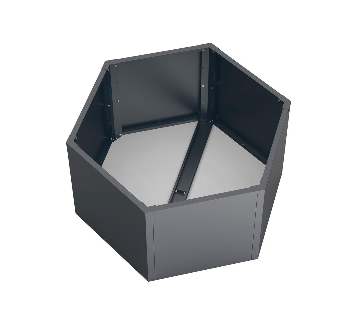 Westmann Hochbeet Varia anthrazit Metall B/H/L: ca. 100x52x100 cm Varia - anthrazit (100,00/100,00/52,00cm) - Westmann