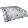 Steppbett Leichtsteppbett Blumen 135x200cm - grün/grau (135,00/200,00cm)