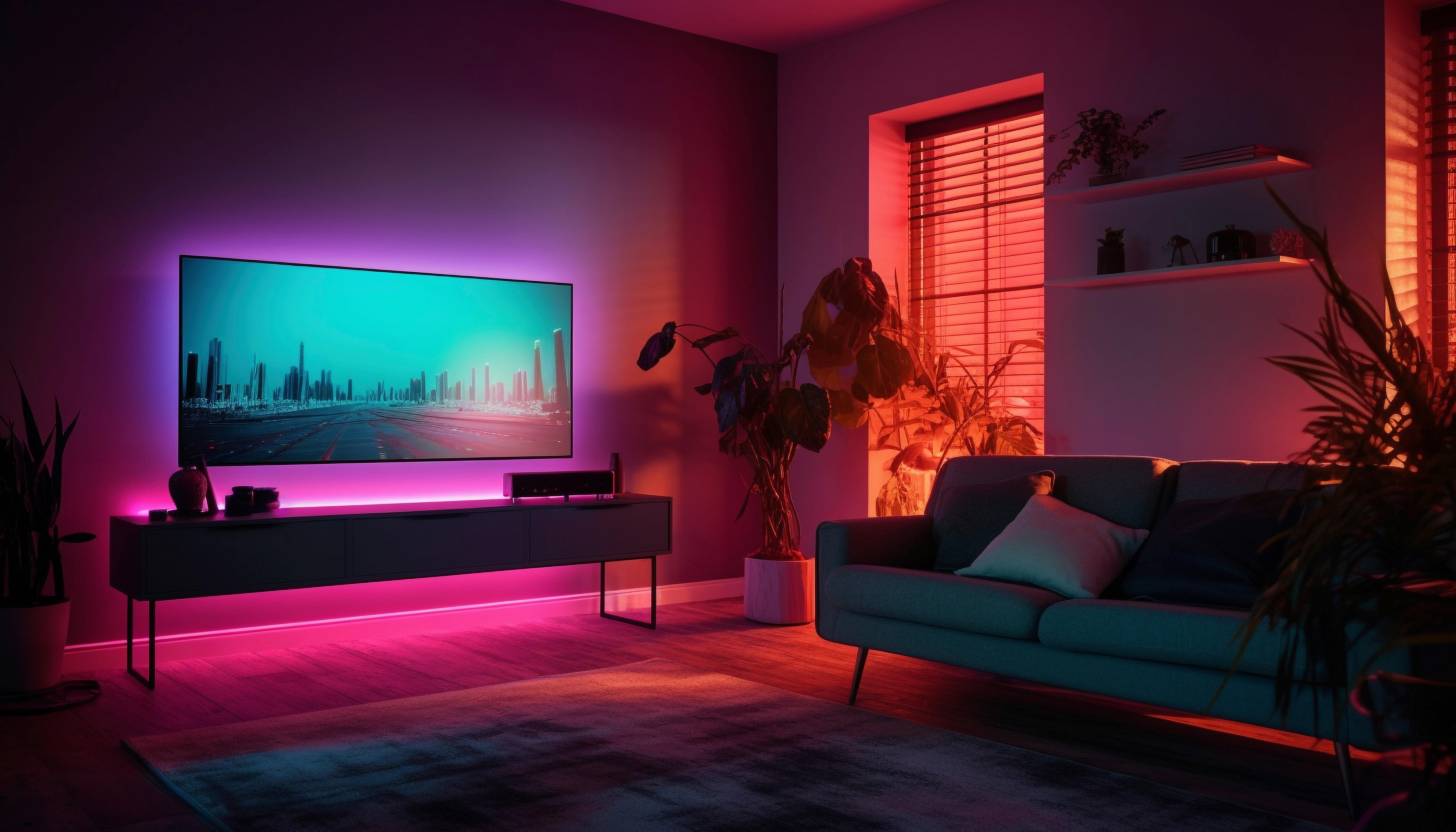 Lichtband schwarz Kunststoff B/L: ca. 1x500 cm LED-Lichtband_Grip - schwarz (1,00/500,00cm)