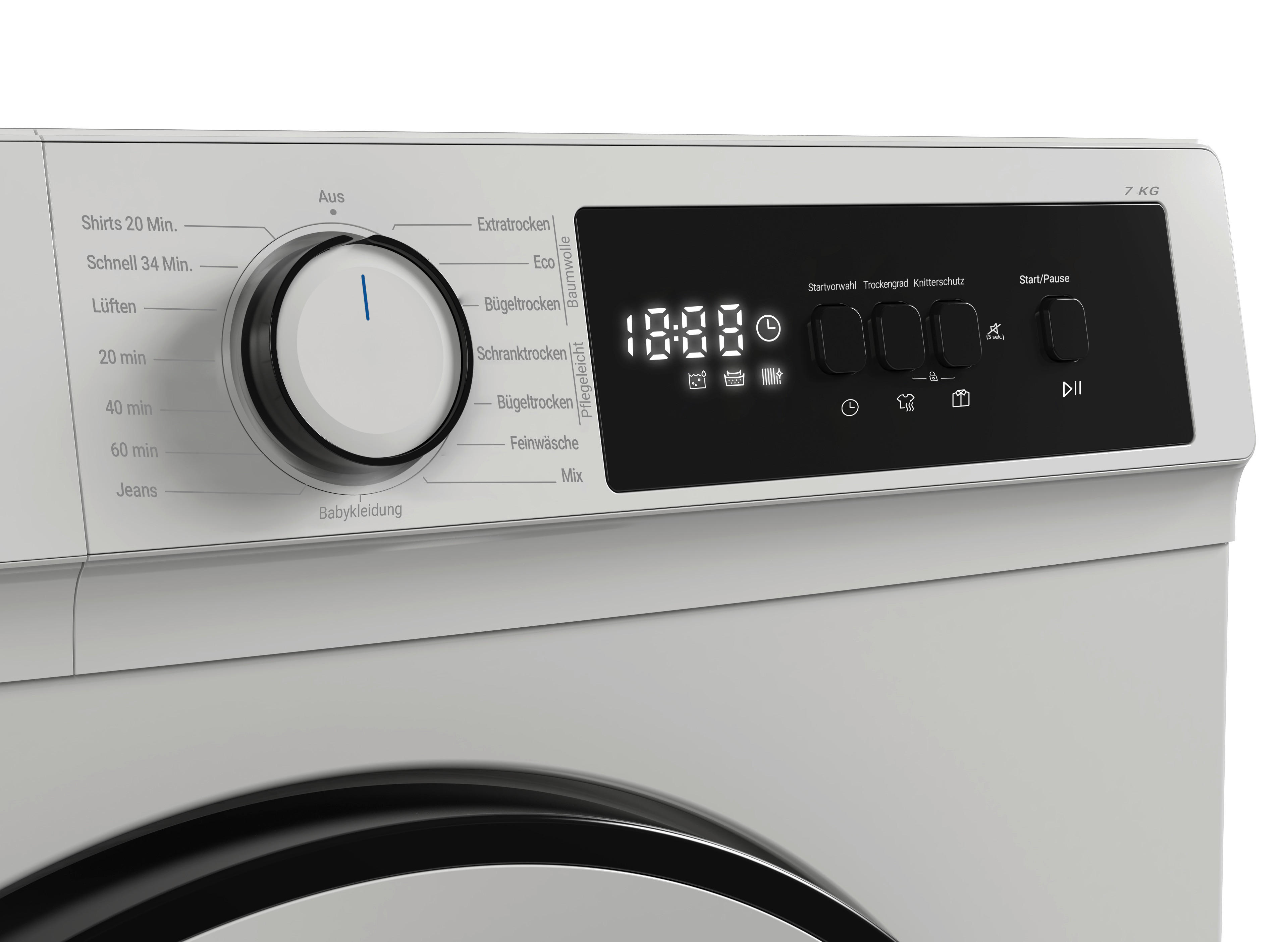 Daewoo Wärmepumpentrockner TD-B7GP1WD0 Wärmepumpentrockner TD-B7GP1WD0-DE - weiß (59,60/84,50/60,90cm) - Daewoo