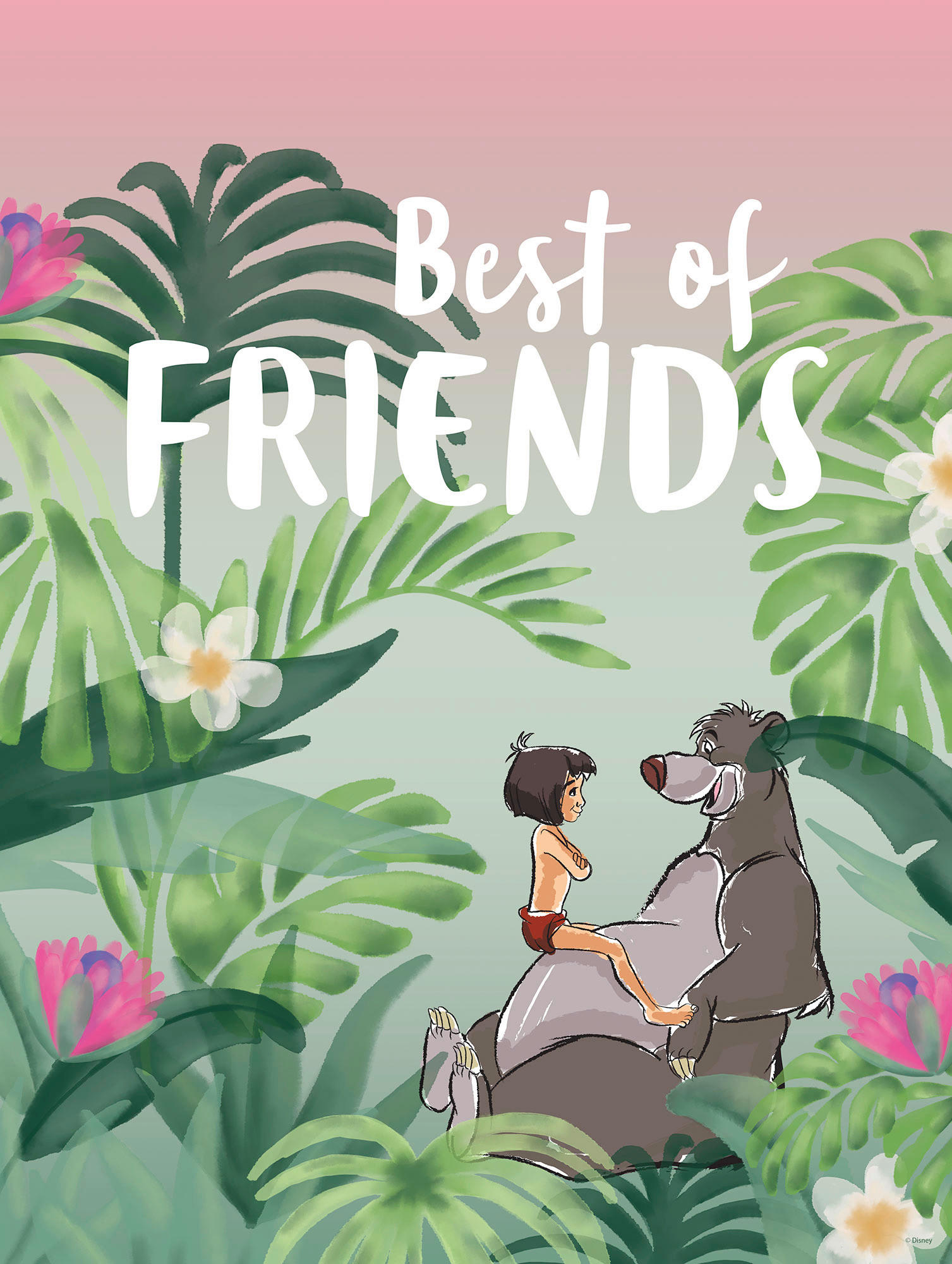 Komar Poster Jungle Book Best of Friends Disney B/L: ca. 30x40 cm günstig online kaufen