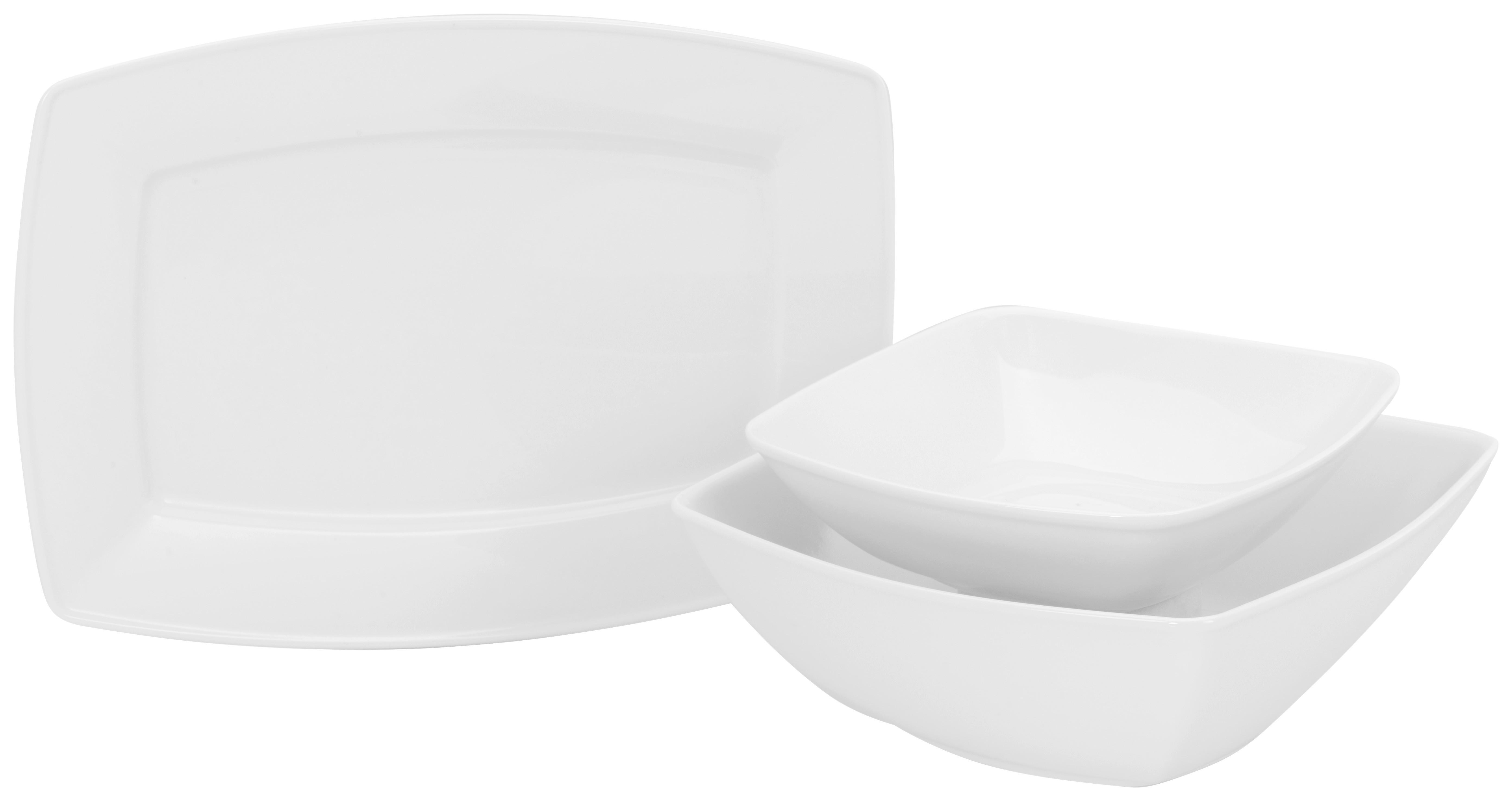CreaTable Servierset Victoria weiß Porzellan Victoria - weiß - CreaTable