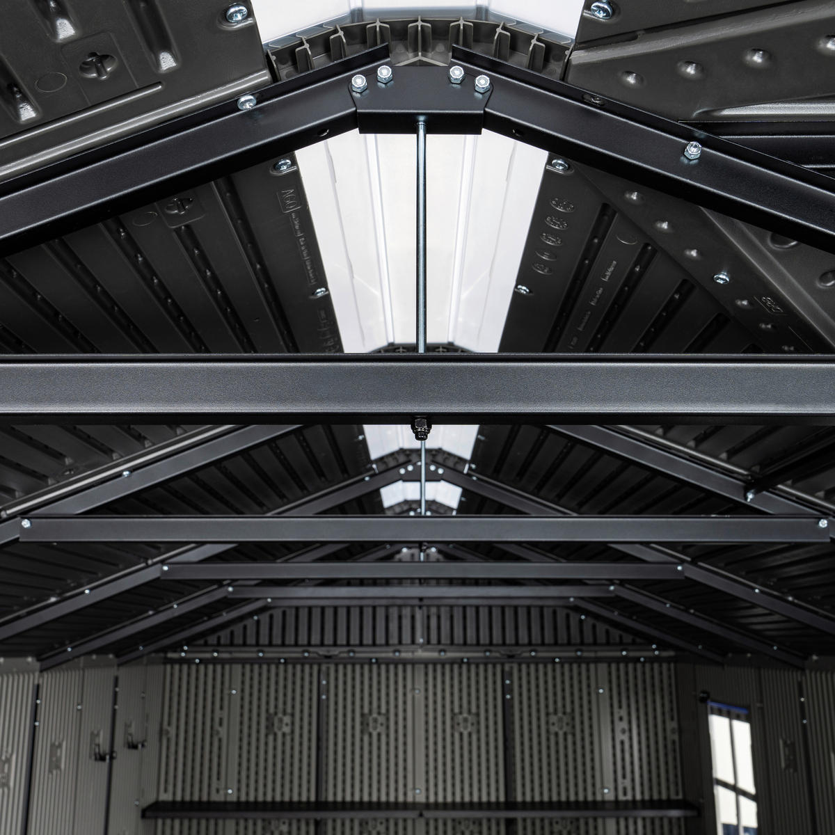 Lifetime Gerätehaus Idaho grau B/H/L: ca. 498x227x214 cm Idaho - grau (214,00/498,00/227,00cm) - Lifetime
