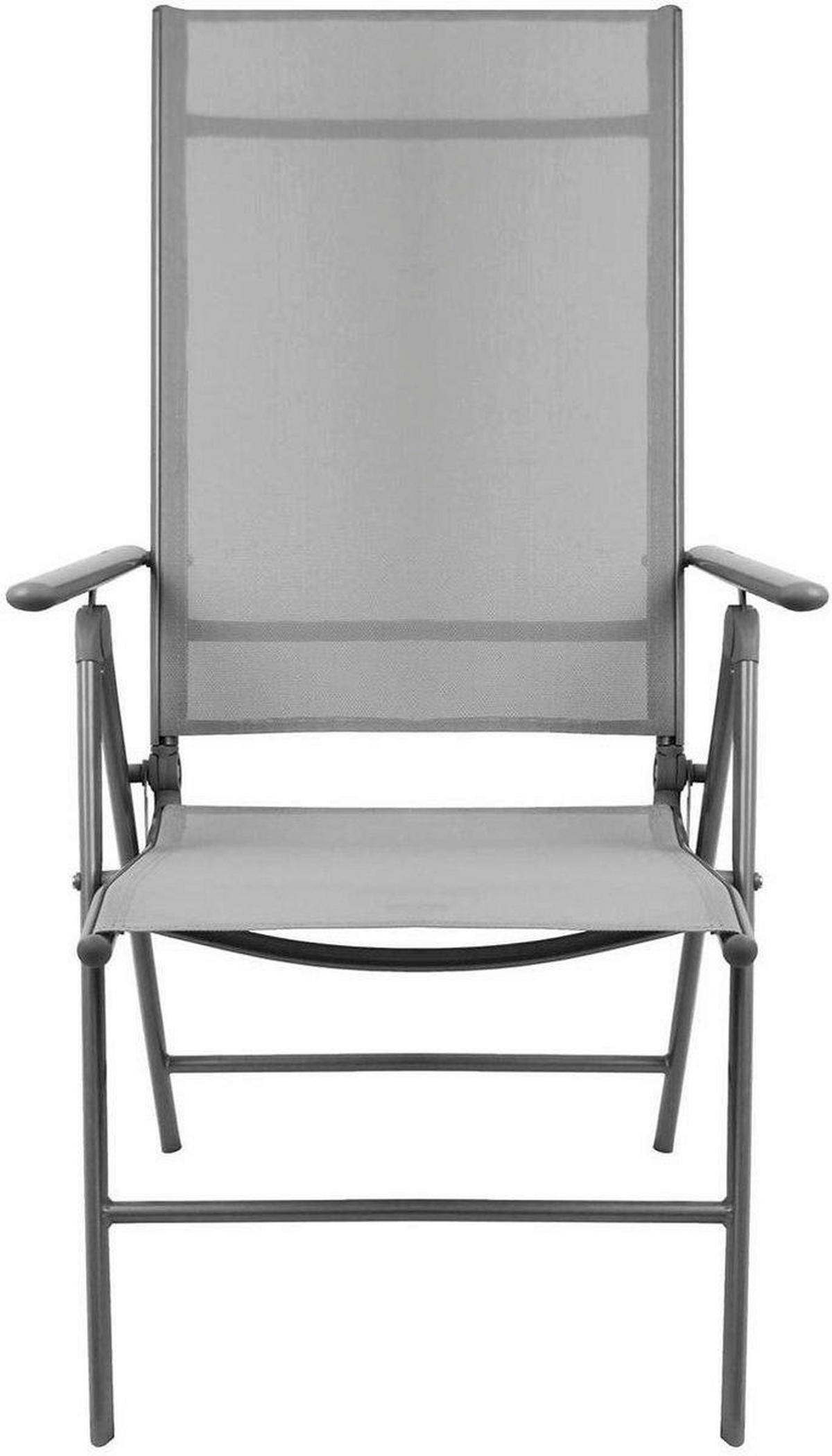 Gartenstuhl Santiago Santiago grau Aluminium B/H/T: ca. 57x108x56 cm Santiago - grau (57,00/108,00/56,00cm)