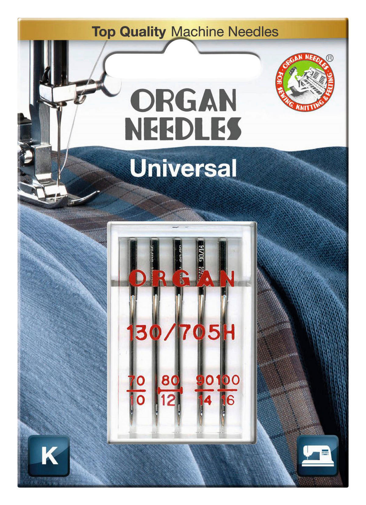 Nähmaschinennadeln silber 4 Packstücke Nähmaschinennadeln_70-100_Organ - silber - Organ