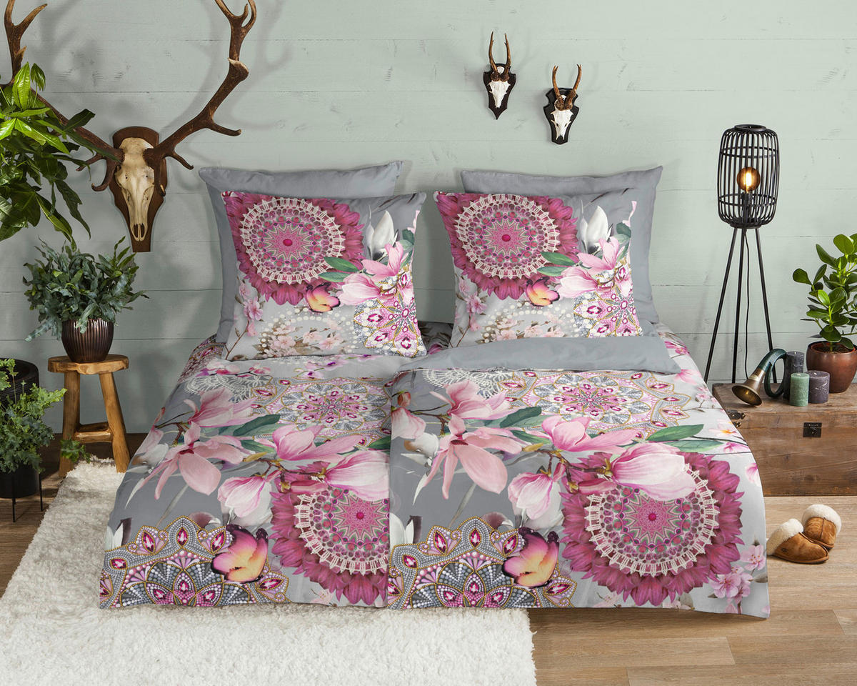Baumwoll Bettwäsche Inaya Flanell Inaya - Multi (135,00/200,00cm) - HIP