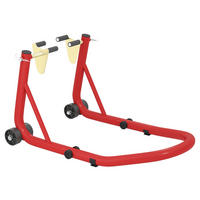 HOMCOM Motorradständer B/H/L: ca. 35x64x38 cm Motorradständer - rot (38,00/35,00/64,00cm) - HOMCOM