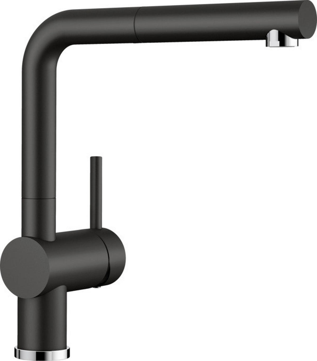 BLANCO Armatur Linus-S HD,526148 schwarz Silgranit B/H/T: ca. 9,9x28,4x21,9 cm Linus-S HD,526148 - schwarz (9,90/28,40/21,90cm) - BLANCO