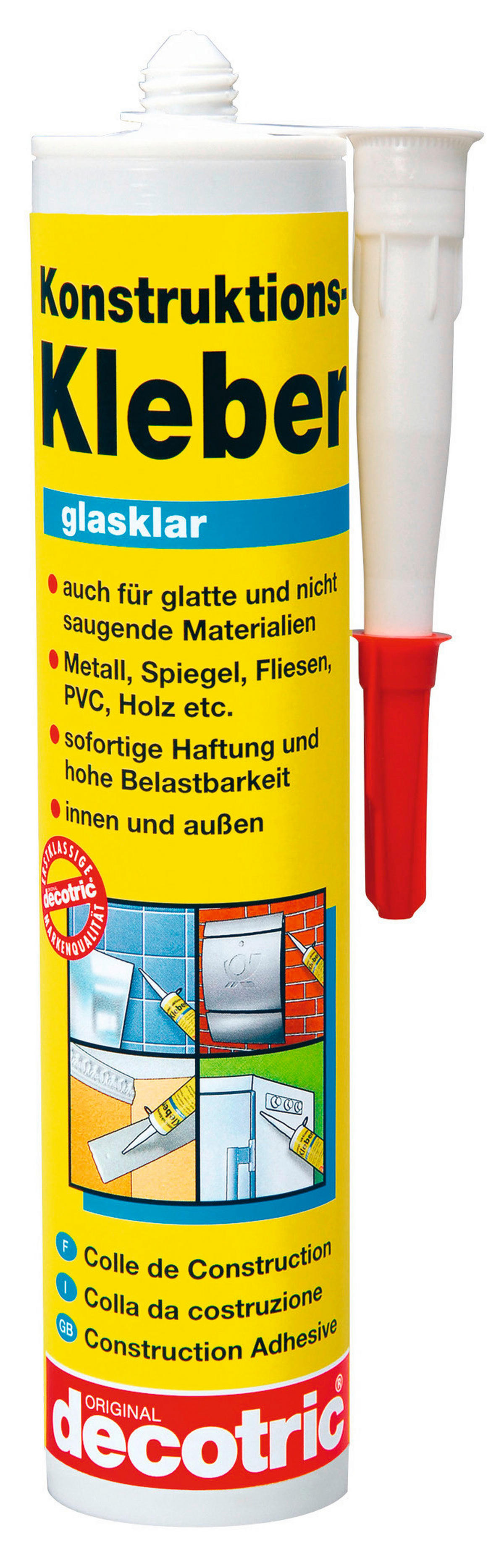 decotric Konstruktionskleber ca. 290 g Konstruktions-Kleber 290ml - decotric