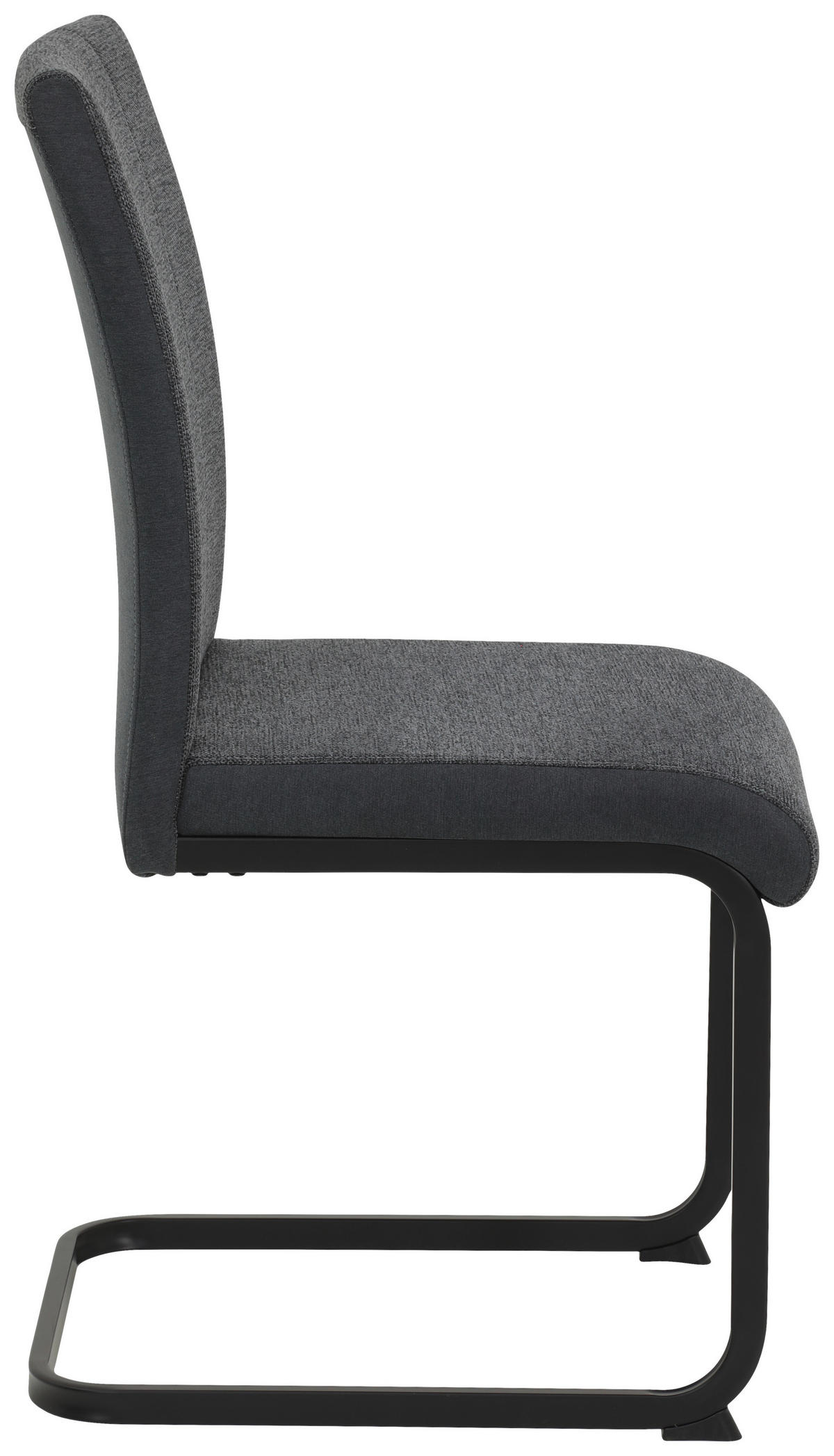 Stuhl 2er Set LINN anthrazit schwarz Webstoff Metall B/H/T: ca. 43x92x52 cm 2er Set LINN - schwarz/anthrazit (43,00/92,00/52,00cm) - Hela