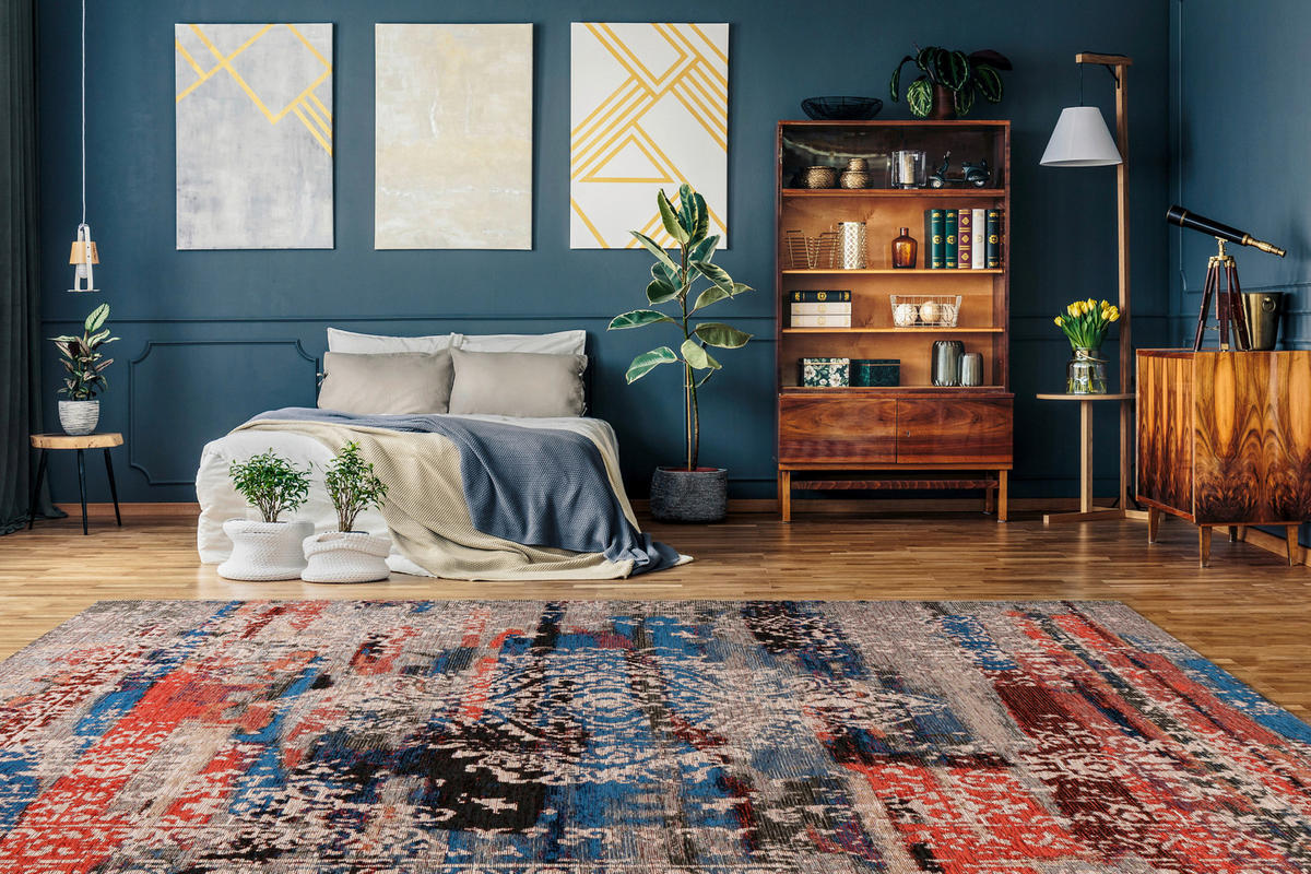 360Living Teppich Charme multicolor B/L: ca. 120x180 cm Charme - rot/multicolor (120,00/180,00cm) - 360Living