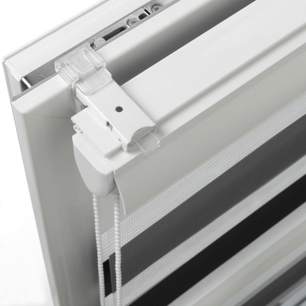 Thumbnail - Boviva Doppelrollo mit Blende weiß B/L: ca. 130x160 cm