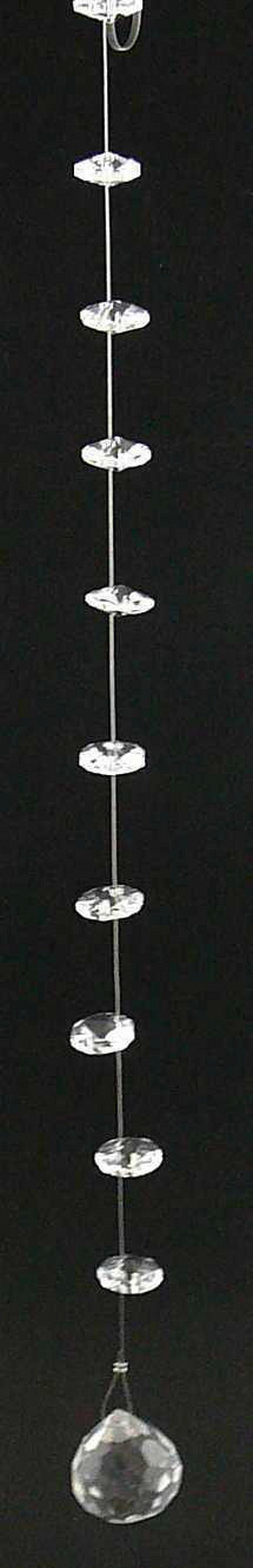 Glas-Art Deko-Kette klar Glas B/H/L: ca. 2x2x120 cm Deko-Kette_Crystal-Dream - klar (120,00/2,00/2,00cm) - Glas-Art