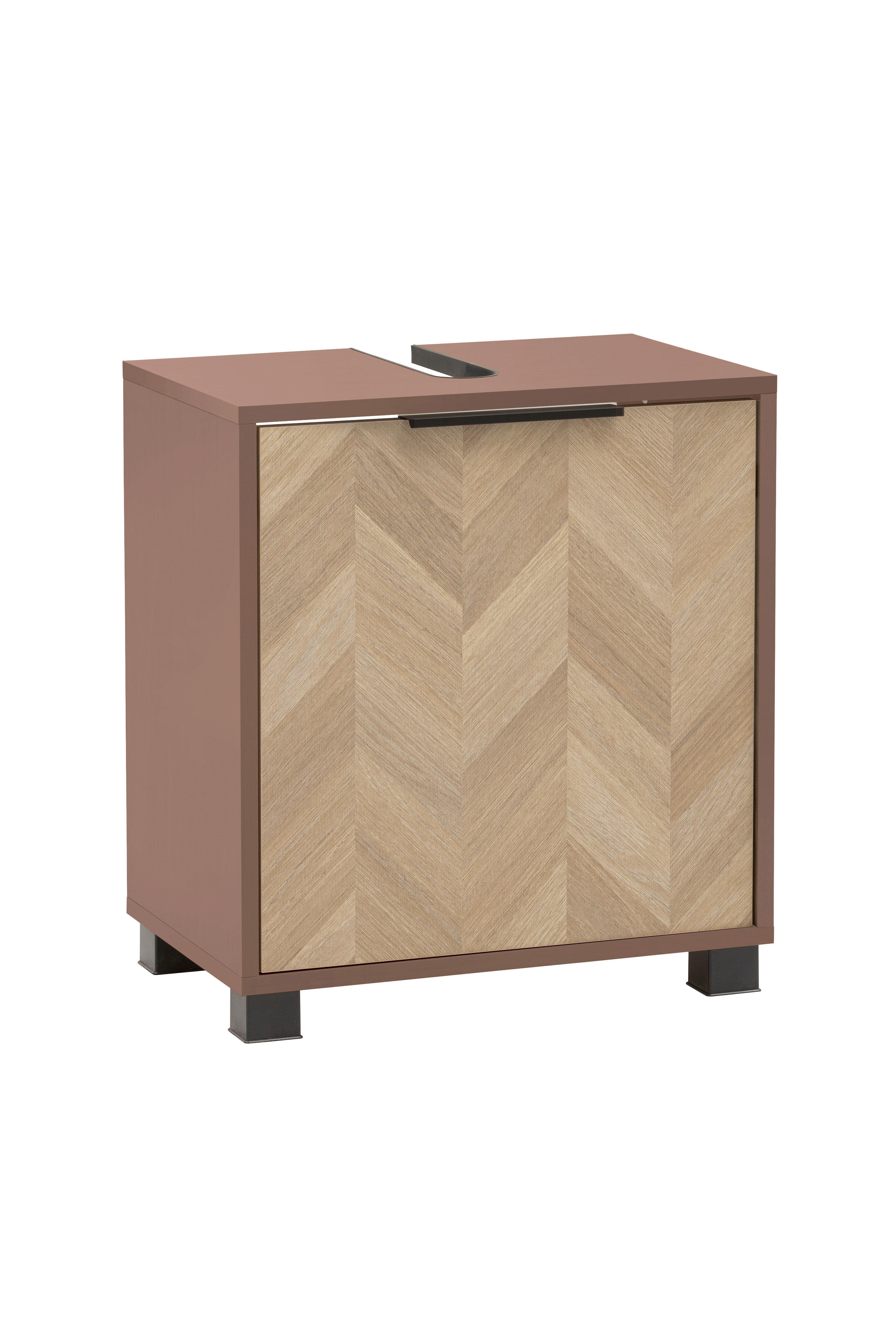 Waschbeckenunterschrank Piazza braun B/H/T: ca. 50,3x56x33 cm Piazza - braun (50,30/56,00/33,00cm) - Schildmeyer