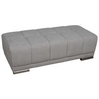 Hocker Rico hellgrau B/H/T: ca. 141x41x66 cm Rico - hellgrau/Chrom (141,00/41,00/66,00cm)