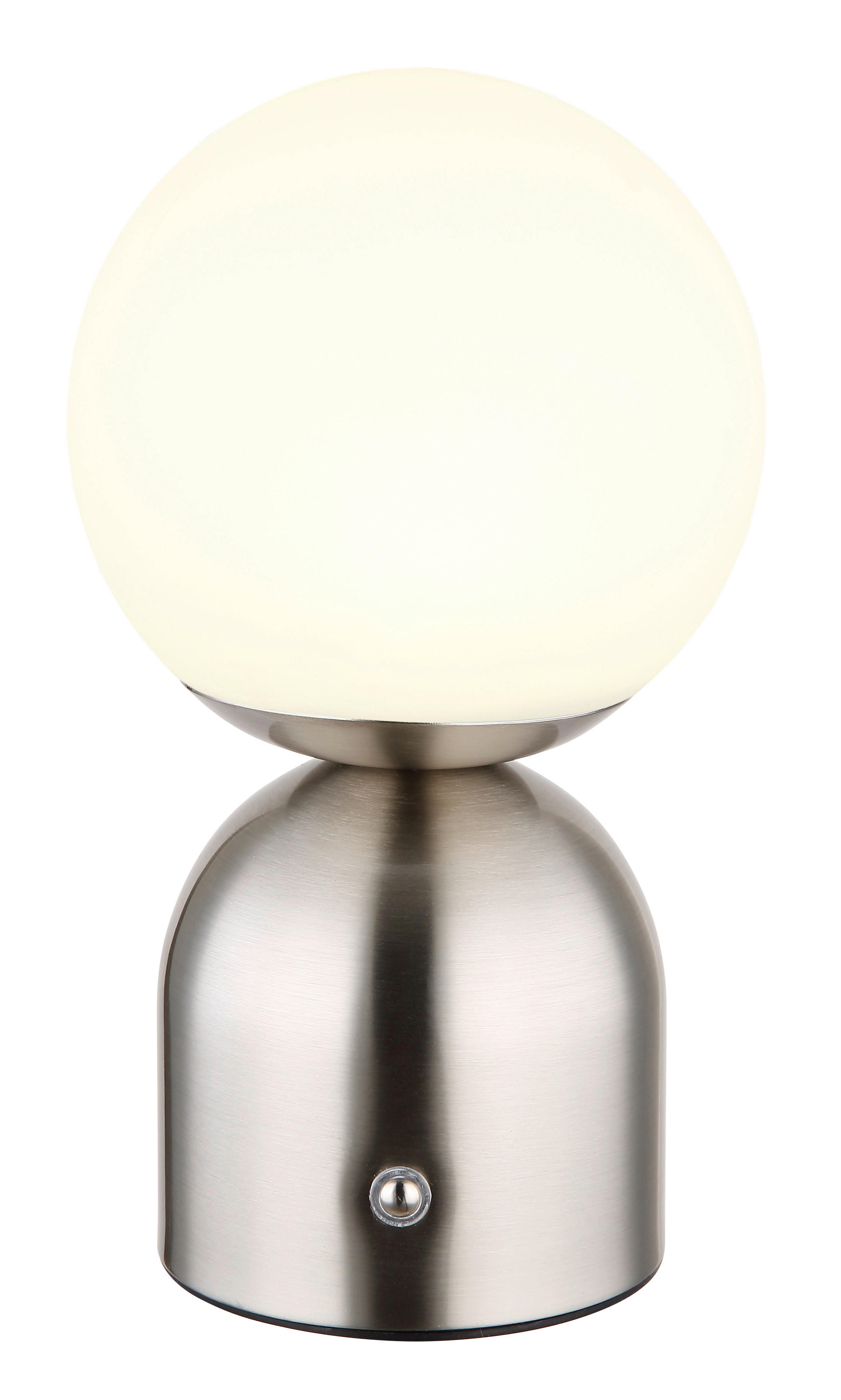 GLOBO LED-Tischleuchte nickel matt Metall H/D: ca. 21x12 cm JULSY - nickel matt (12,00/21,00cm) - GLOBO
