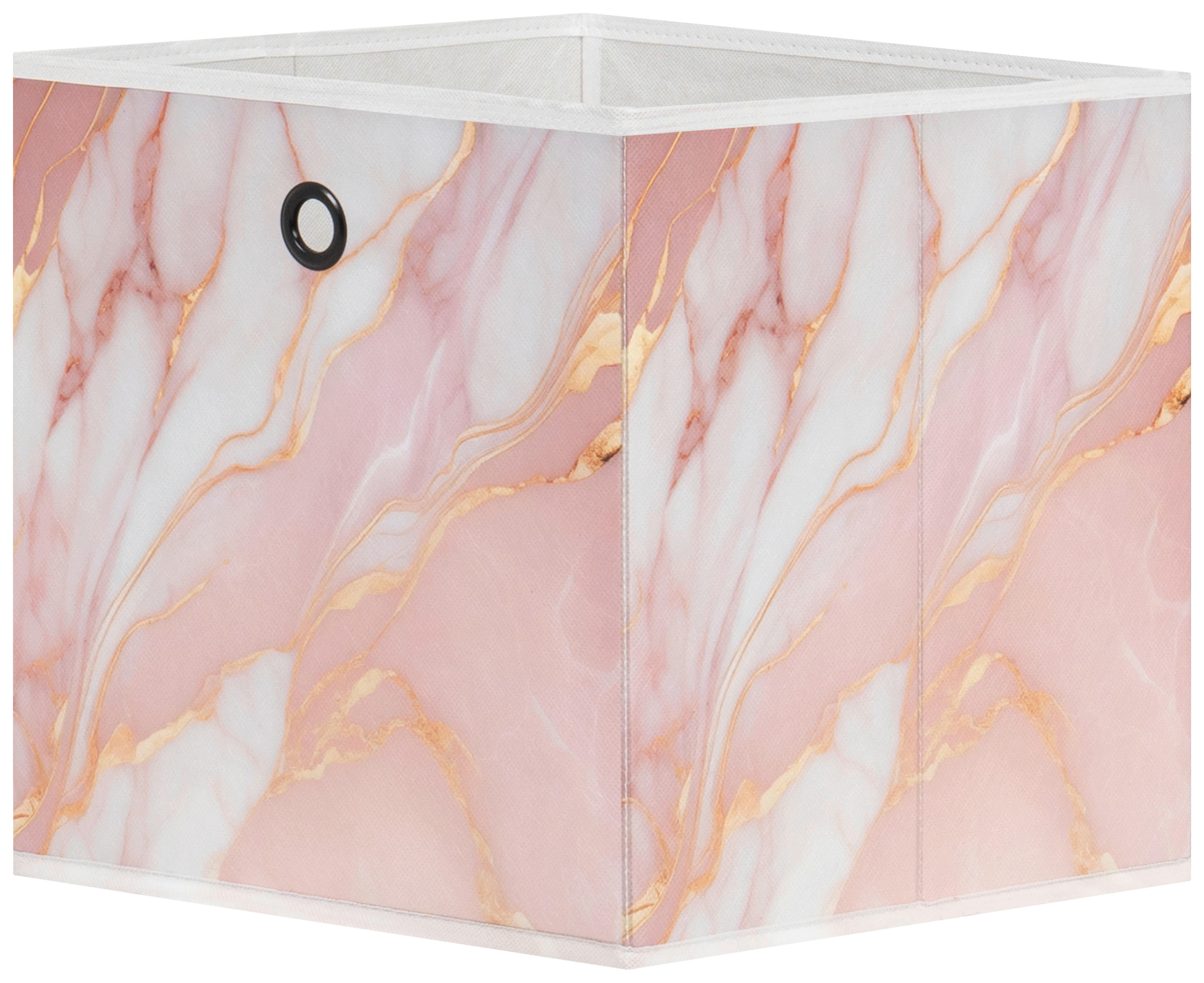 Motivbox Mamor rosa gold B/H/T: ca. 32x32x32 cm Mamor - gold/rosa (32,00/32,00/32,00cm)