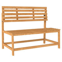 Outsunny Gartenbank teak Holz B/H/L: ca. 61x89x110 cm Gartenbank - teak (110,00/61,00/89,00cm) - Outsunny