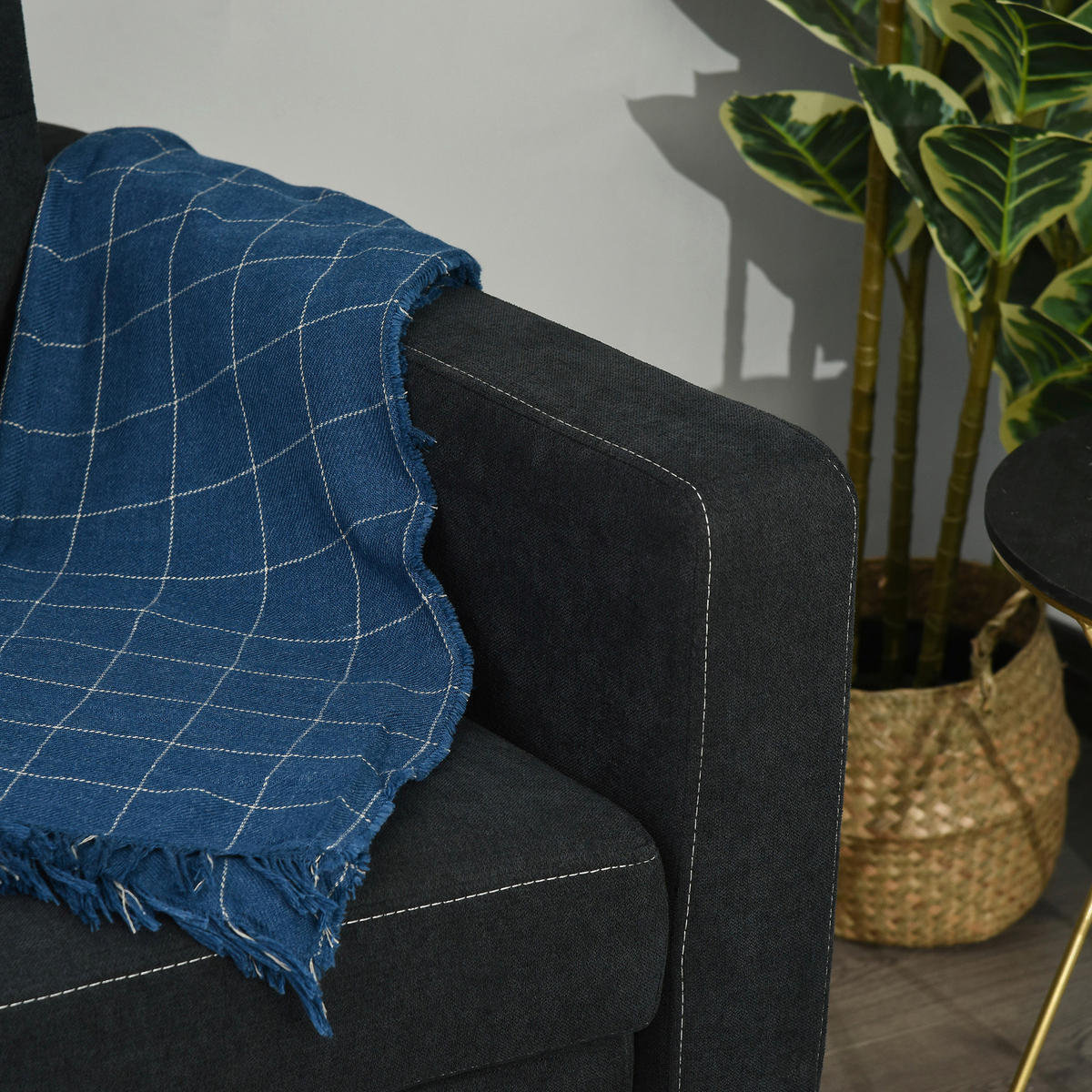 Schlafsofa 833-834 schwarz B/H/T: ca. 148x89x82 cm 833-834 - schwarz (148,00/89,00/82,00cm) - HOMCOM