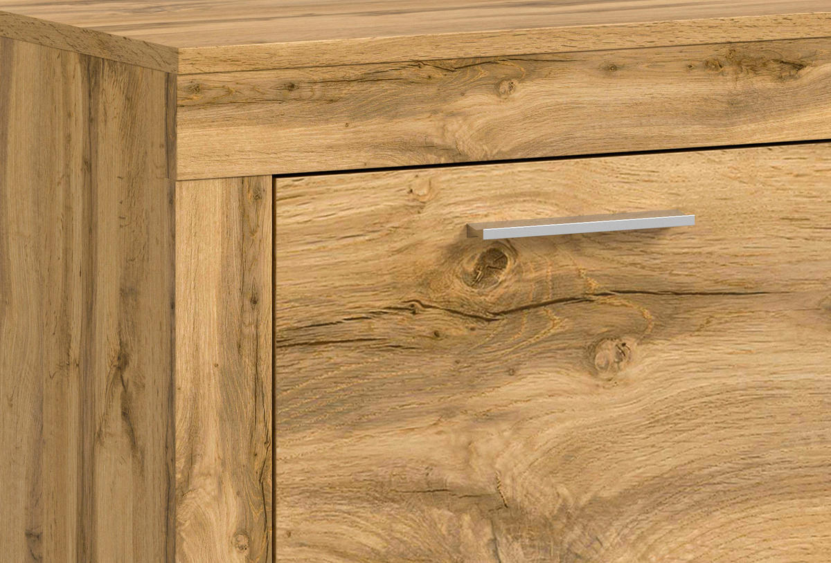 Sideboard Jam Eiche Wotan Nachbildung B/H/T: ca. 125x80x35 cm Jam - Eiche (125,00/80,00/35,00cm) - xonox.home