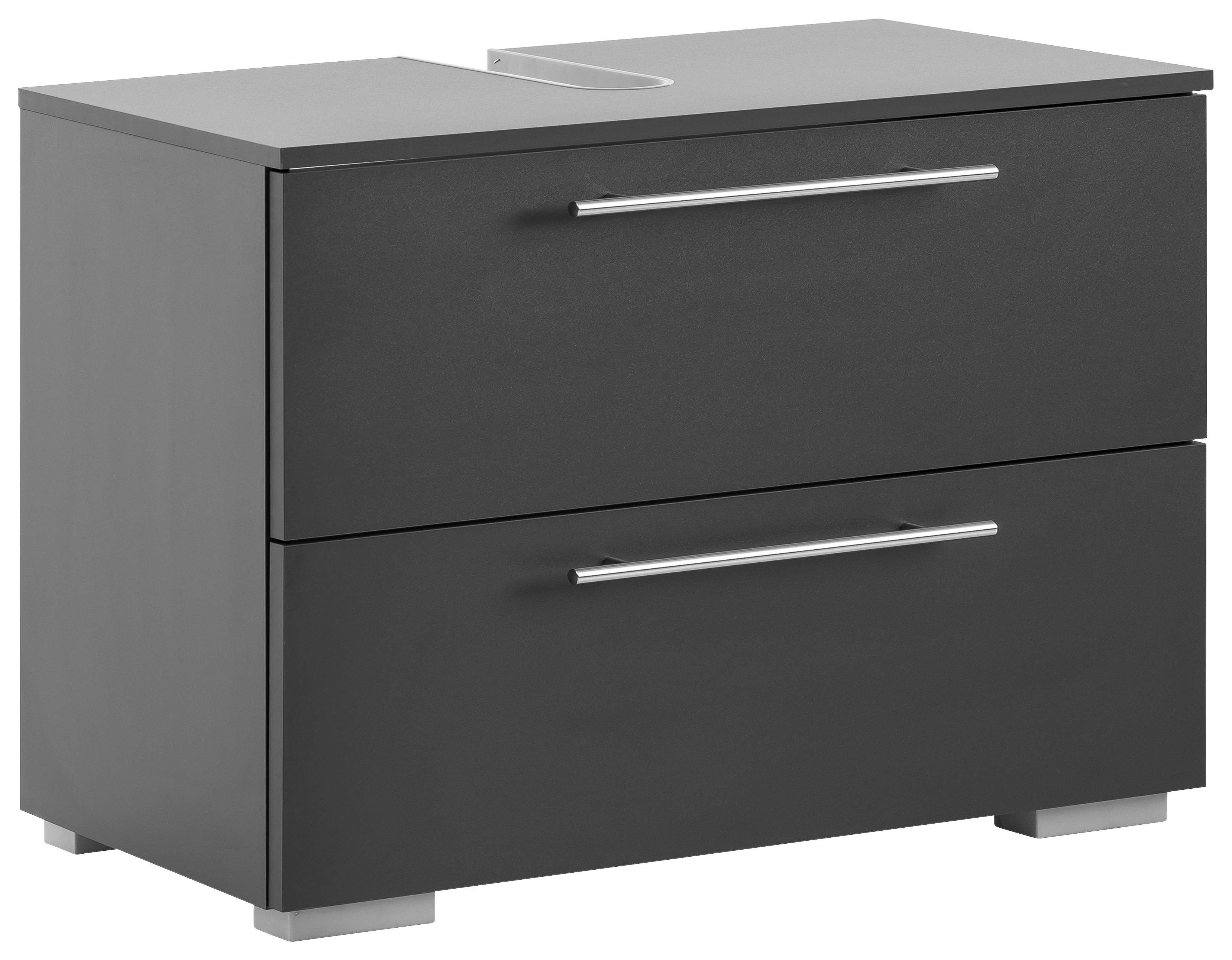 Waschbeckenunterschrank Carlos anthrazit B/H/T: ca. 80,2x59,1x35 cm Carlos - anthrazit (80,20/59,10/35,00cm) - Möbelpartner