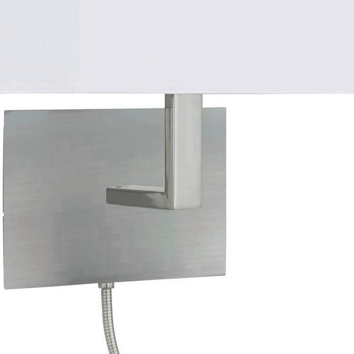 Searchlight Wandleuchte silber Stahl B/H/T: ca. 20x26x26 cm E27 1 Brennstellen Hotel - silber (20,00/26,00/26,00cm) - Searchlight