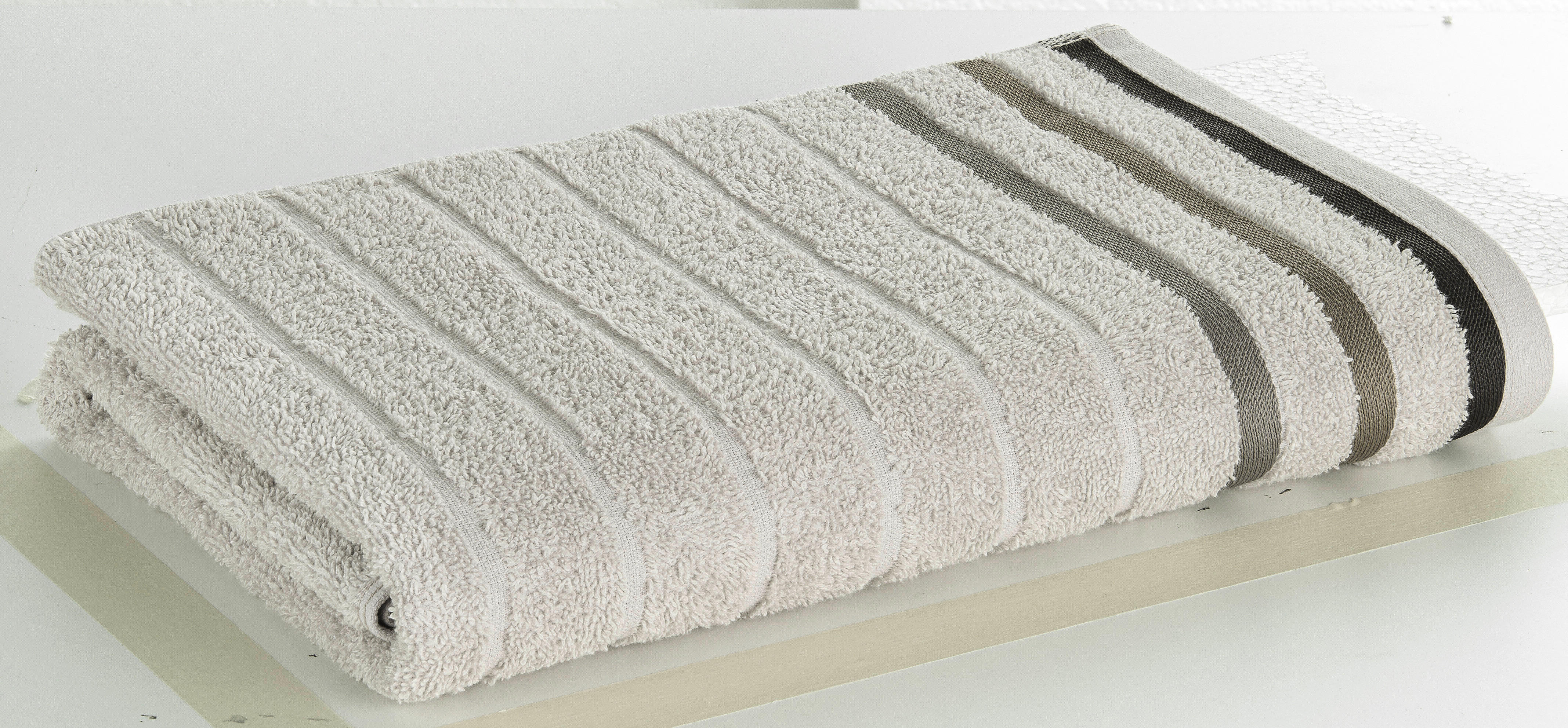 Duschtuch Marta Marta - hellgrau (70,00/140,00cm) - oh cosy