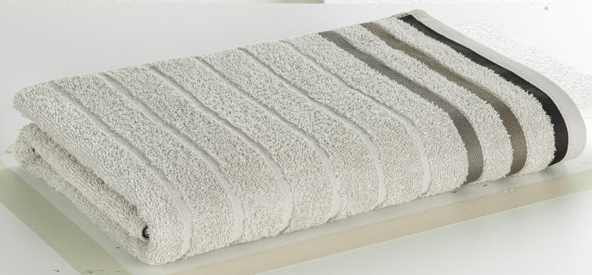 Duschtuch Marta Marta - hellgrau (70,00/140,00cm) - oh cosy