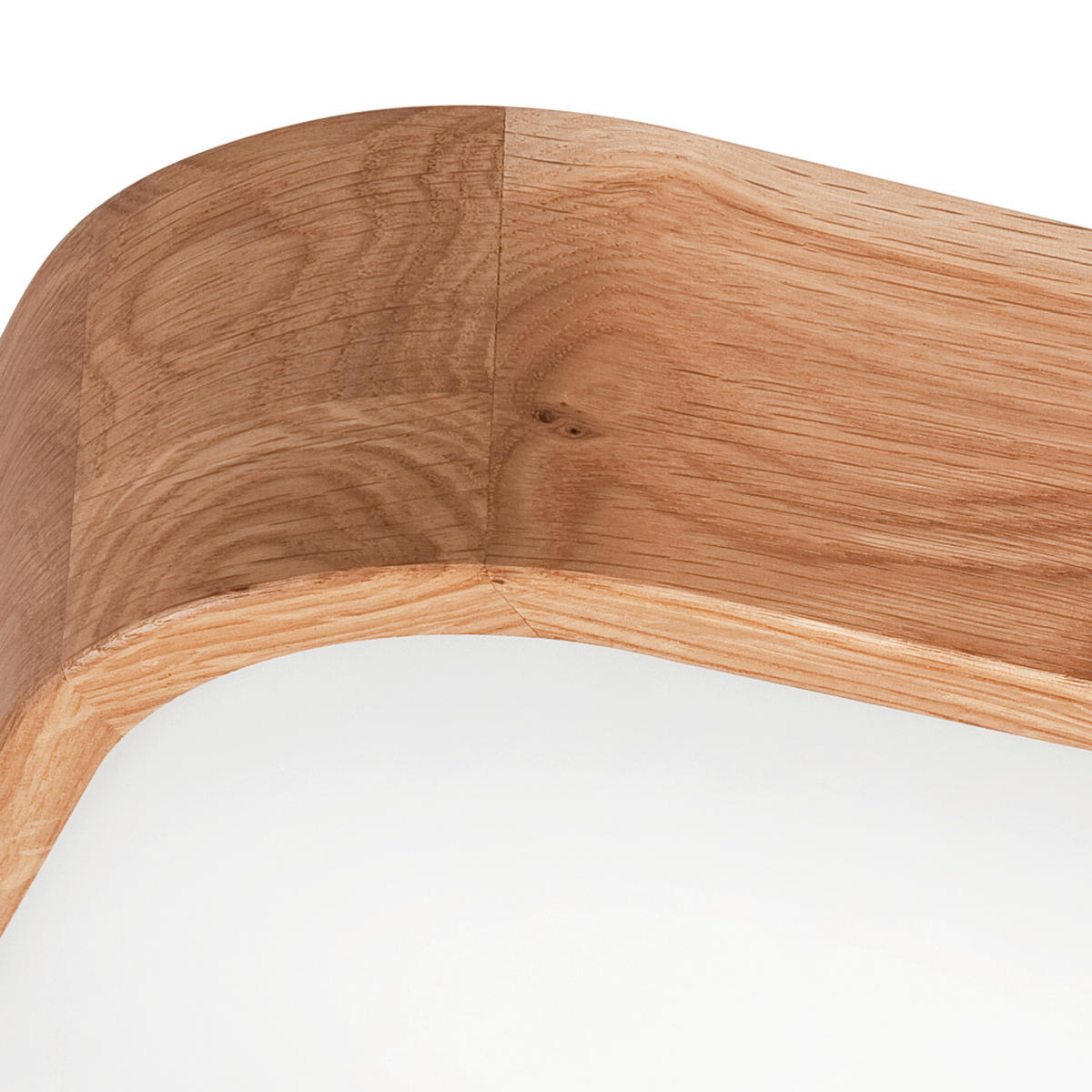 Lamkur Deckenleuchte GASPAR 48888 Eiche Eiche Holz Glas H/L: ca. 8x45 cm E27 4 Brennstellen Gaspar - Eiche (45,00cm) - Lamkur