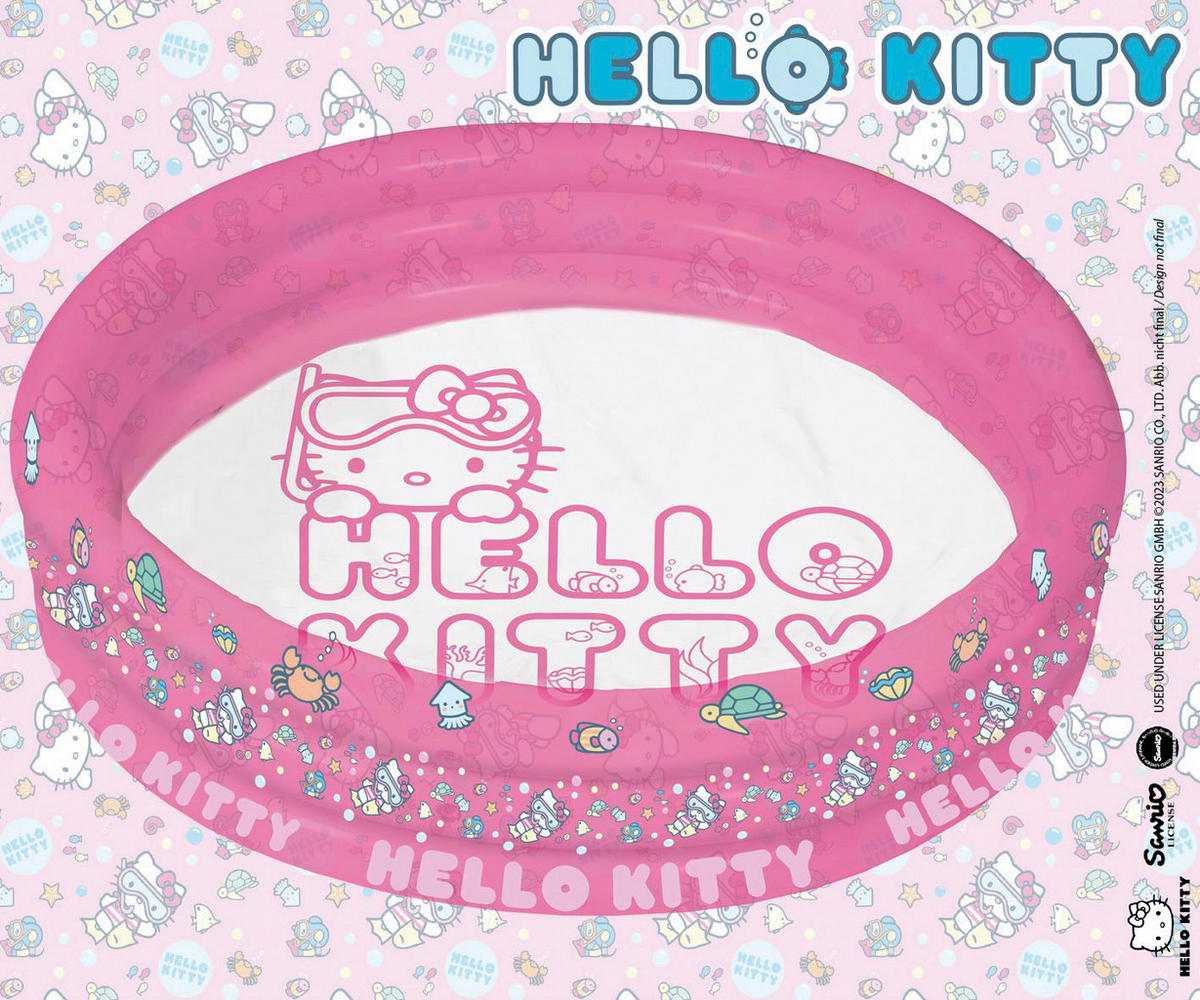 Hello Kitty Pool B/L: ca. 23x122 cm Pool_Hello_Kitty_3_Ring - pink (23,00/122,00cm) - Hello Kitty