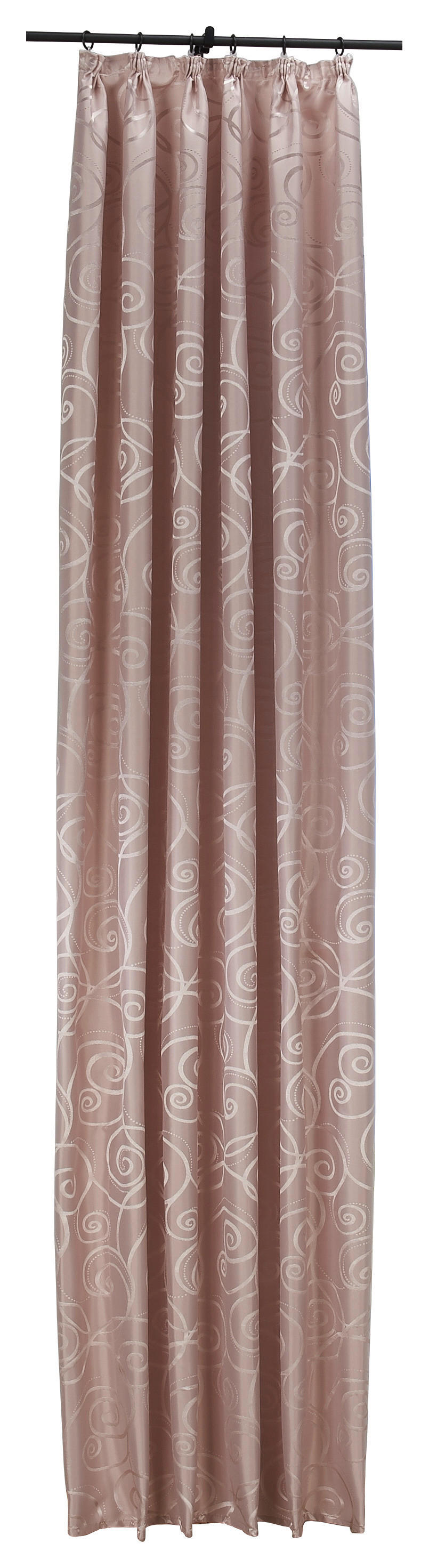 Dekovorhang Triest rosé B/H: ca. 140x245 cm Triest - rosé (140,00/245,00cm) - silver edition