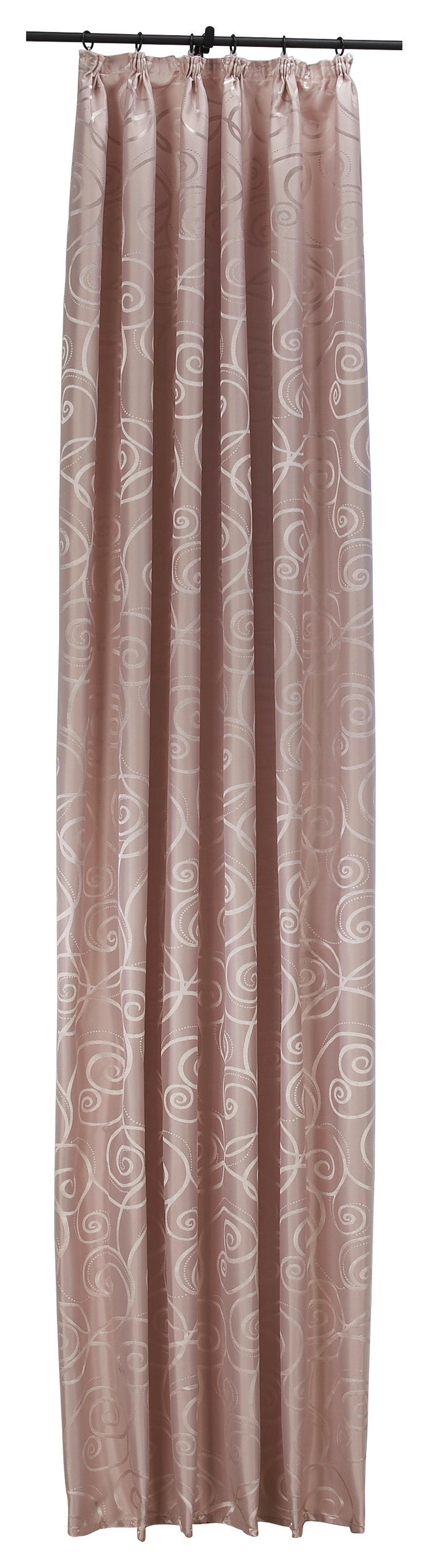 Dekovorhang Triest rosé B/H: ca. 140x300 cm Triest - rosé (140,00/300,00cm) - silver edition