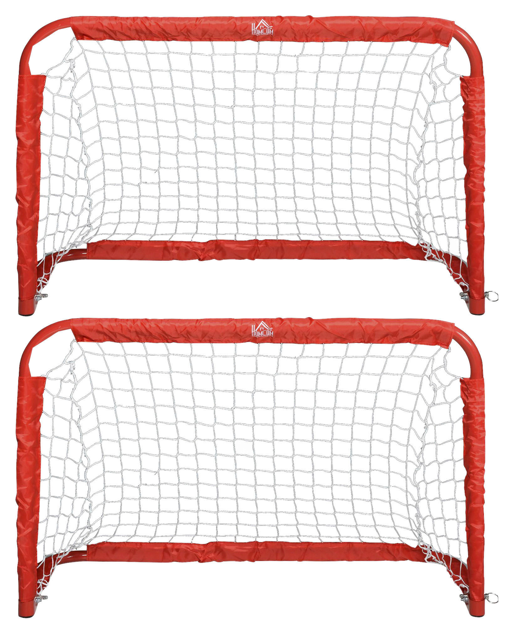 HOMCOM Fußballtor rot B/H/T: ca. 90x60x36 cm Fußballtor - rot (90,00/60,00/36,00cm) - HOMCOM