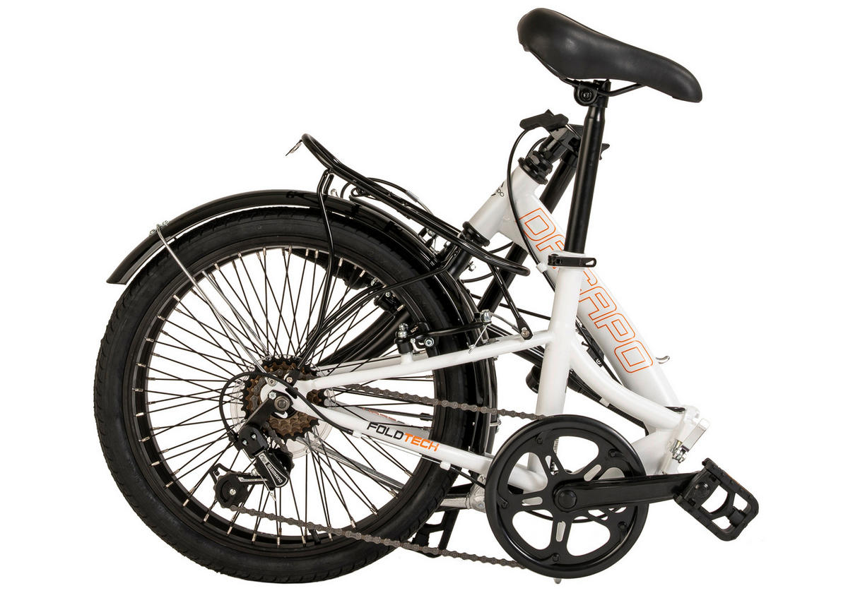 DaCapo Faltrad Foldtech Foldtech 20 Zoll Rahmenhöhe 32 cm 6 Gänge weiß weiß ca. 20 Zoll Foldtech - weiß (118,00/23,00/55,00cm) - DaCapo