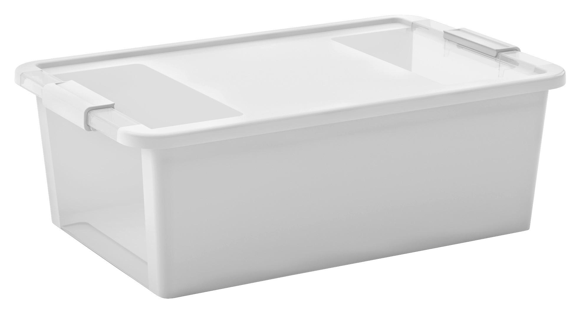 KIS Aufbewahrungsbox BI Box transparent B/H/L: ca. 35x19x55 cm BI Box - weiß/transparent (55,00/35,00/19,00cm) - KIS