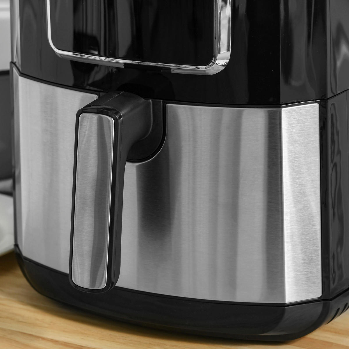 HOMCOM Küchengerät 800-120V90 schwarz Polypropylen B/H/L: ca. 29x36,5x33,8 cm ca. 6,5 l Heißluftfritteuse - schwarz (33,80/29,00/36,50cm) - HOMCOM