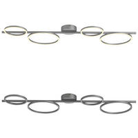 Just Light LED Deckenleuchte silber Metall H/L: ca. 7x120 cm 1 Brennstellen LED_Deckenleuchte_Mini-Ritus - silber (120,00cm) - Just Light