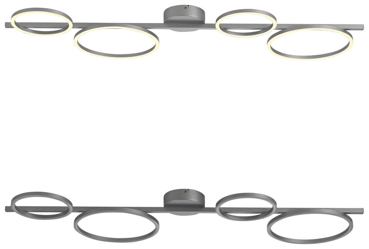 Just Light LED Deckenleuchte silber Metall H/L: ca. 7x120 cm 1 Brennstellen LED_Deckenleuchte_Mini-Ritus - silber (120,00cm) - Just Light