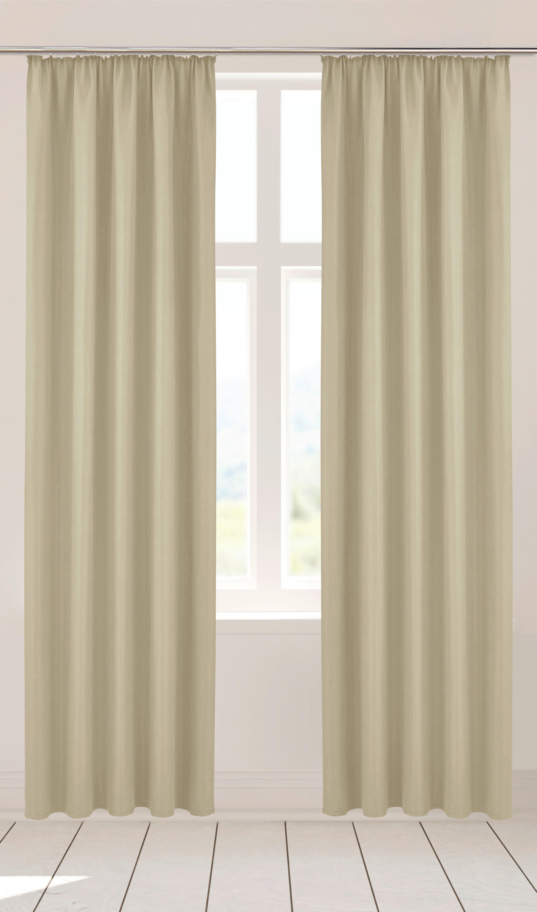 Verdunklungsvorhang Linus kitt B/L: ca. 140x245 cm Linus - kitt (140,00/245,00cm)