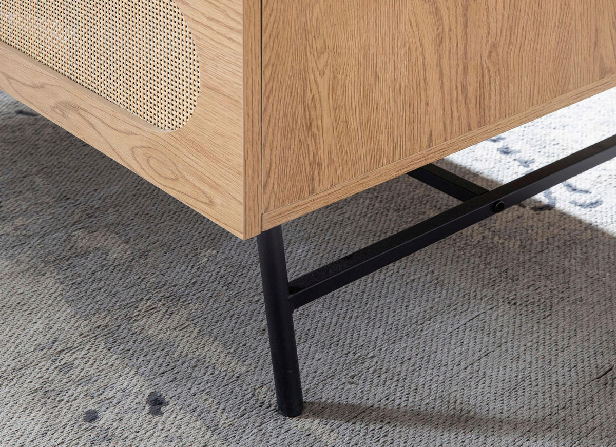 Couchtisch Eiche Nachbildung B/H/T: ca. 100x45x60 cm Couchtisch - Eiche (100,00/45,00/60,00cm) - Wohnling
